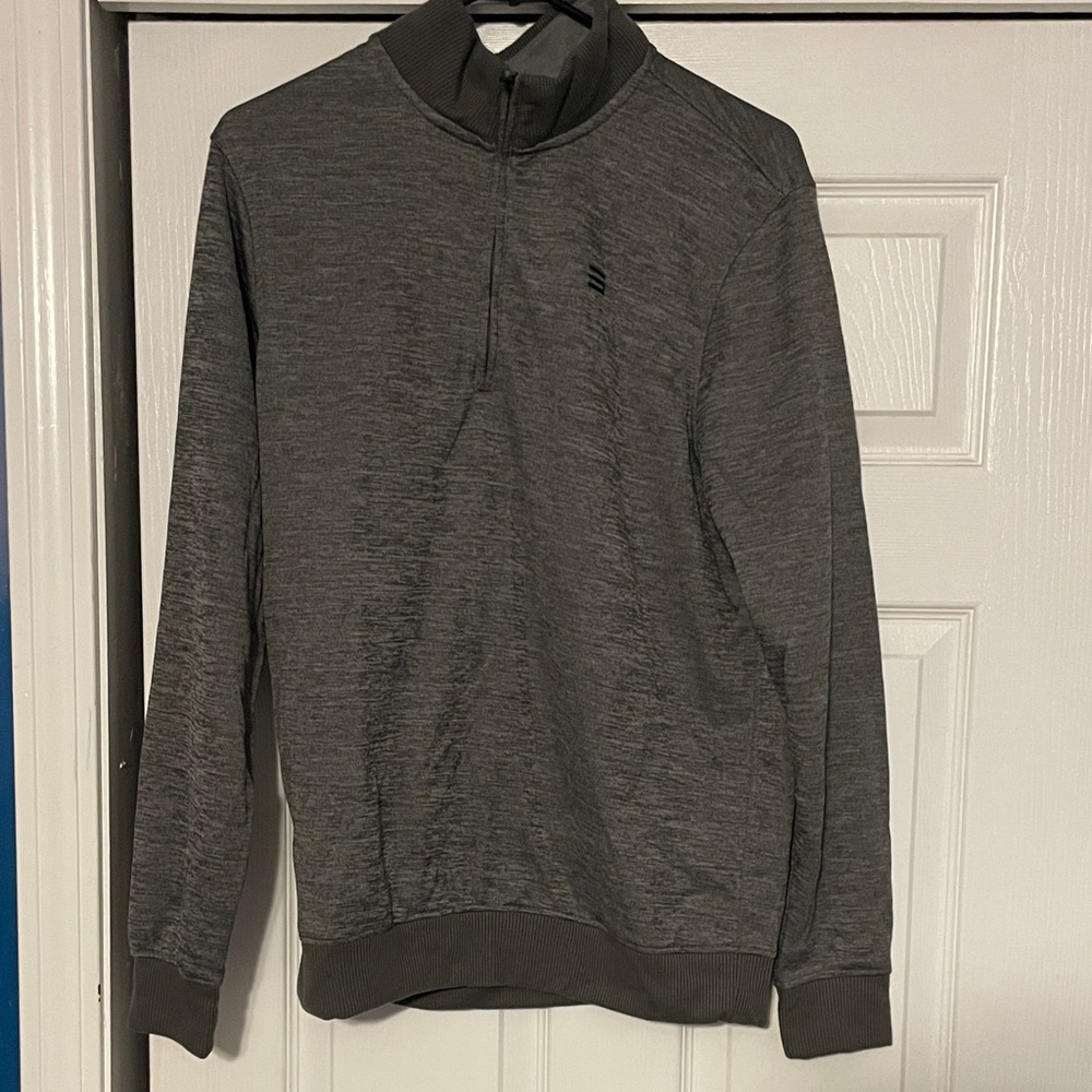 Men's Charcoal Zip-Up Sweater